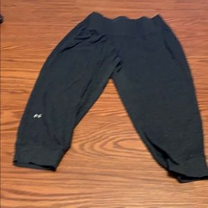 Under Armor capris in charcoal. EUC - Size M.